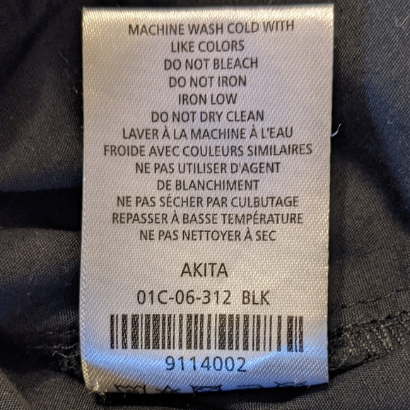 Five Four Poggy The Man Black Hooded Lightweight Parka Jacket Size Medium - Picture 8 of 8